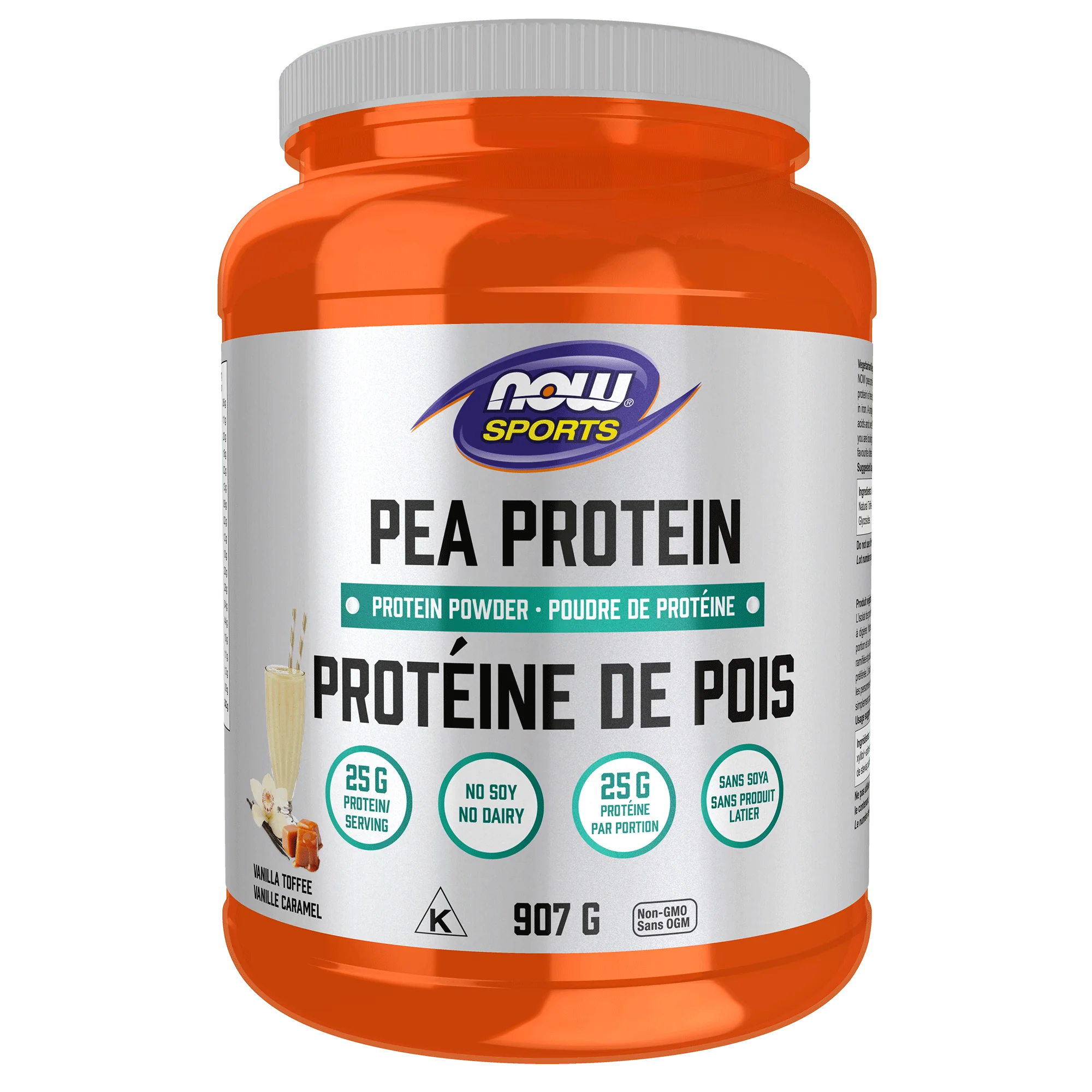Now Pea Protein Vanilla Toffee 907 Grams