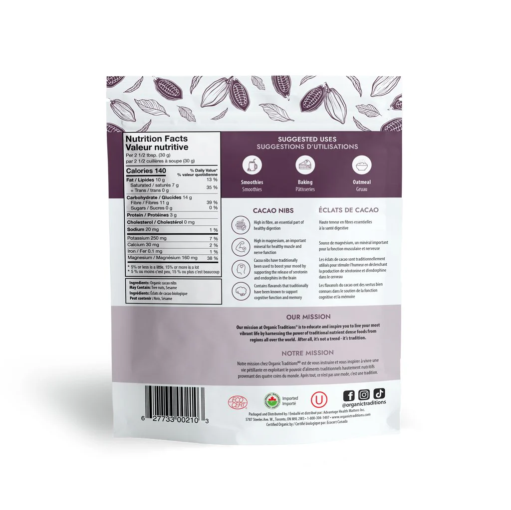 Organic Traditions Organic Cacao Nibs - Image 2