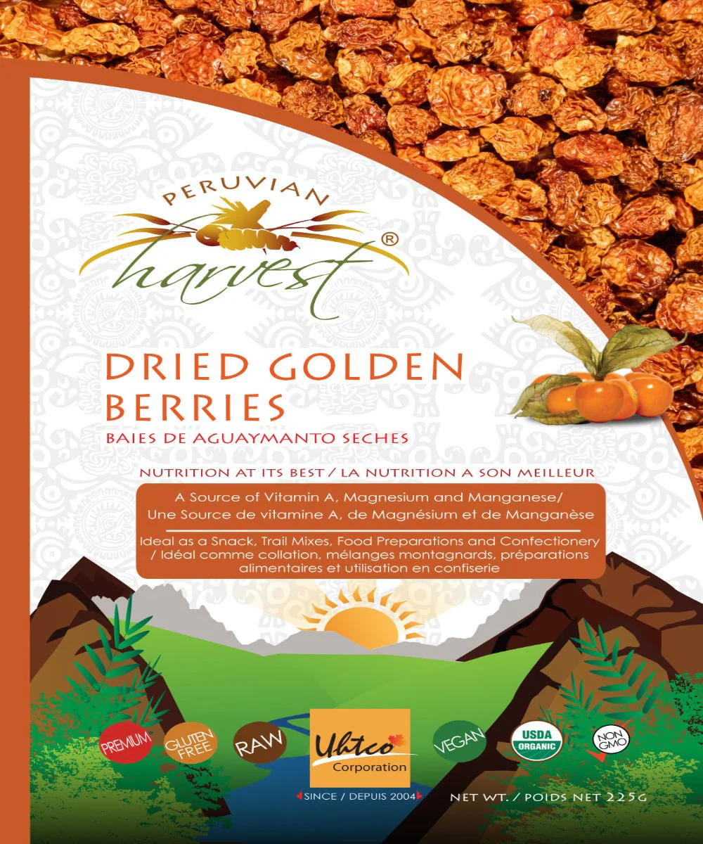 Peruvian Harvest Dried Golden Berries 225 Grams