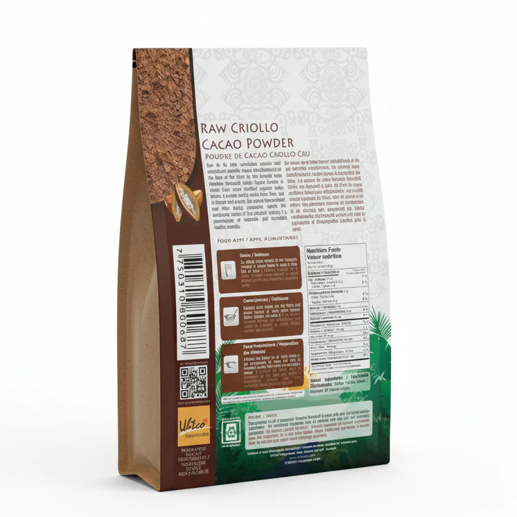 Peruvian Harvest Raw Criollo Cacao Powder 225 Grams - Image 2