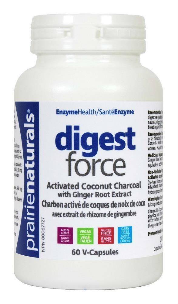 Prairie Naturals Digest Force with Ginger Veg Capsules