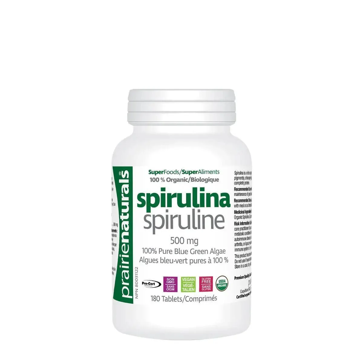 Prairie Naturals Organic Spirulina - Image 2