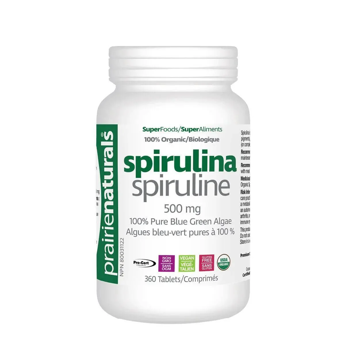 Prairie Naturals Organic Spirulina - Image 4
