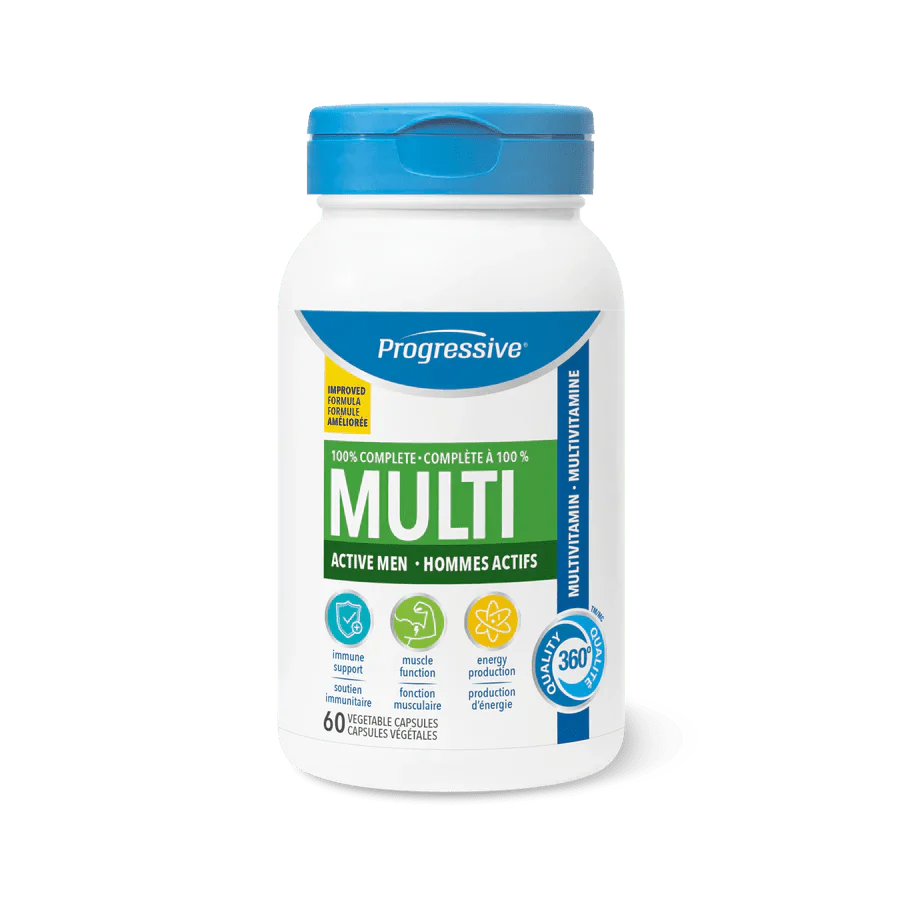 Progressive Multi for Active Men 60 Veg Capsules