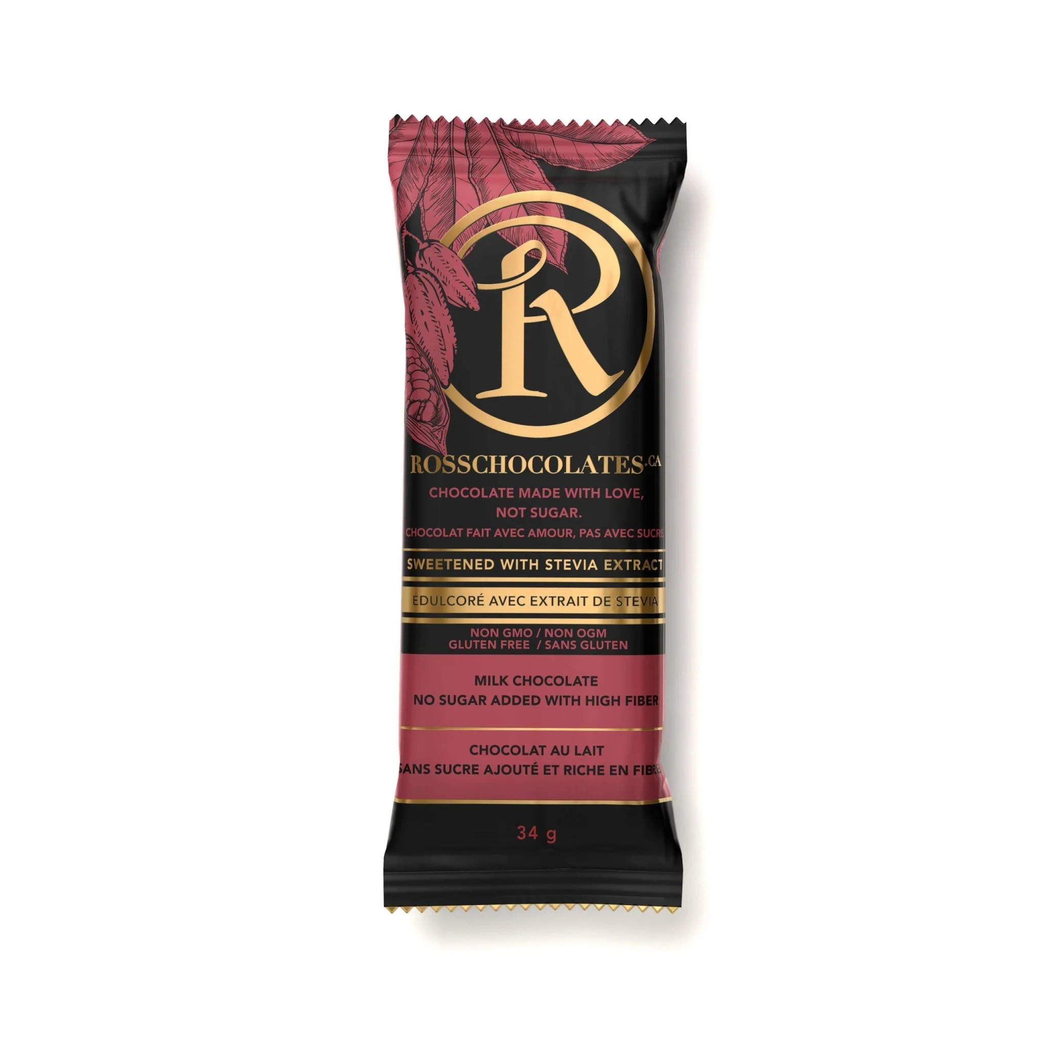 Ross Chocolates Milk Chocolate sweetened with Stevia