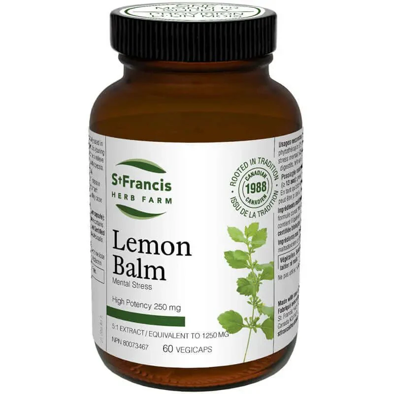 St. Francis Lemon Balm 60 Veg Capsules