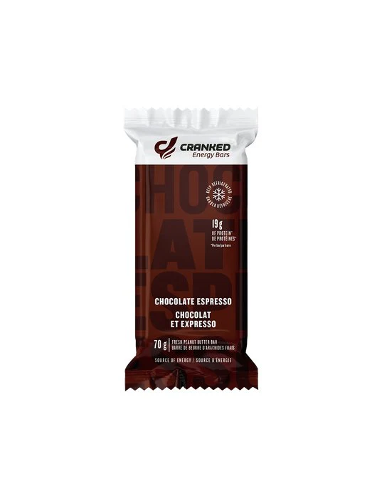 Cranked Energy Fresh Protein Bar Chocolate Espresso 70 Grams