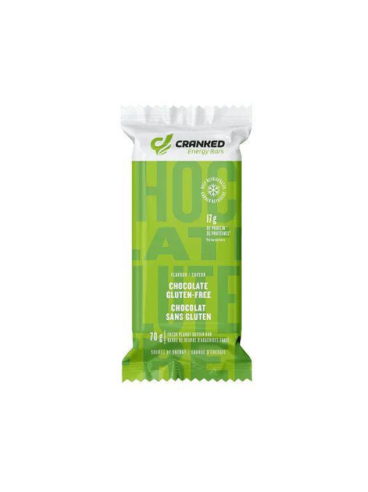 Cranked Energy Fresh Protein Bar Chocolate Gluten-Free 70 Grams