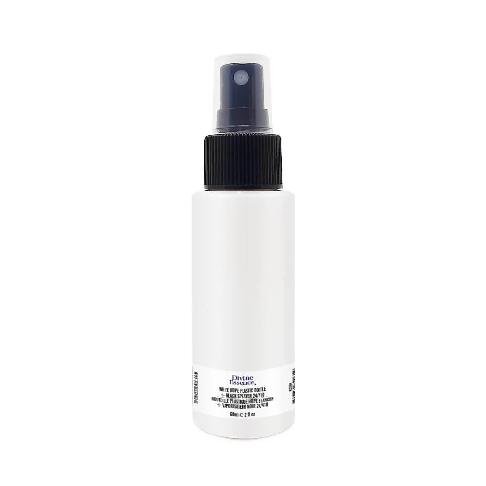 Divine Essence White Plastic Spray Bottle