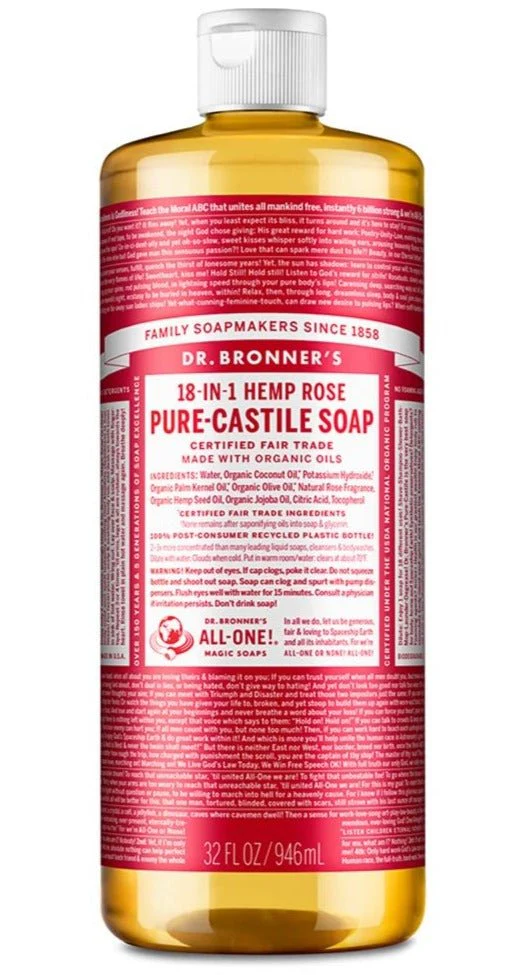 Dr. Bronner's 18-IN-1 Rose Pure-Castille Soap - Image 2