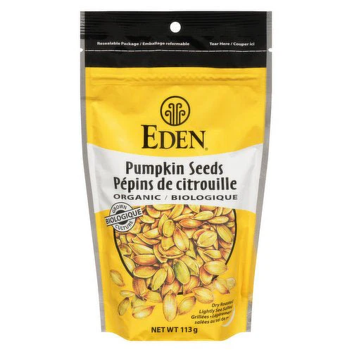 Eden Foods Organic Salted & Roasted Pumpkin Seeds 113 Grams
