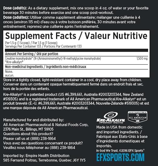 EFX KRE-Alkalyn EFX Powder- Neutral 200 Grams - Image 2