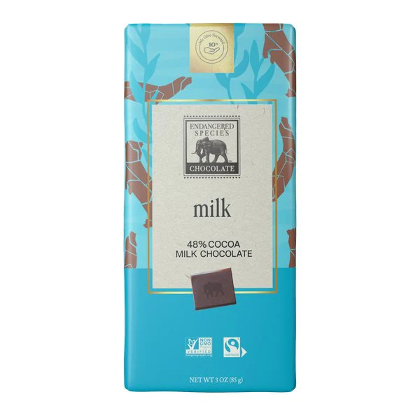 Endangered Species Milk chocolate 85 Grams