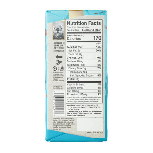 Endangered Species Milk chocolate 85 Grams - Image 2