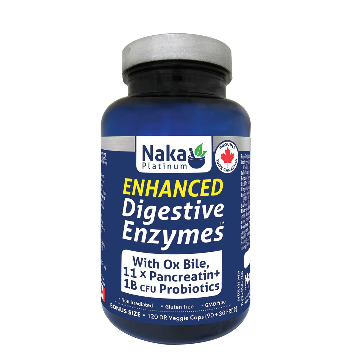 Naka Enhanced Digestive Enzymes - 120 Veg Capsules