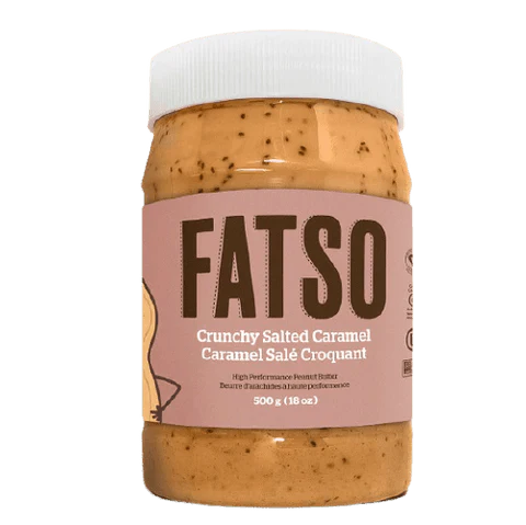 FATSO Crunchy Salted Caramel Peanut Butter 500 Grams