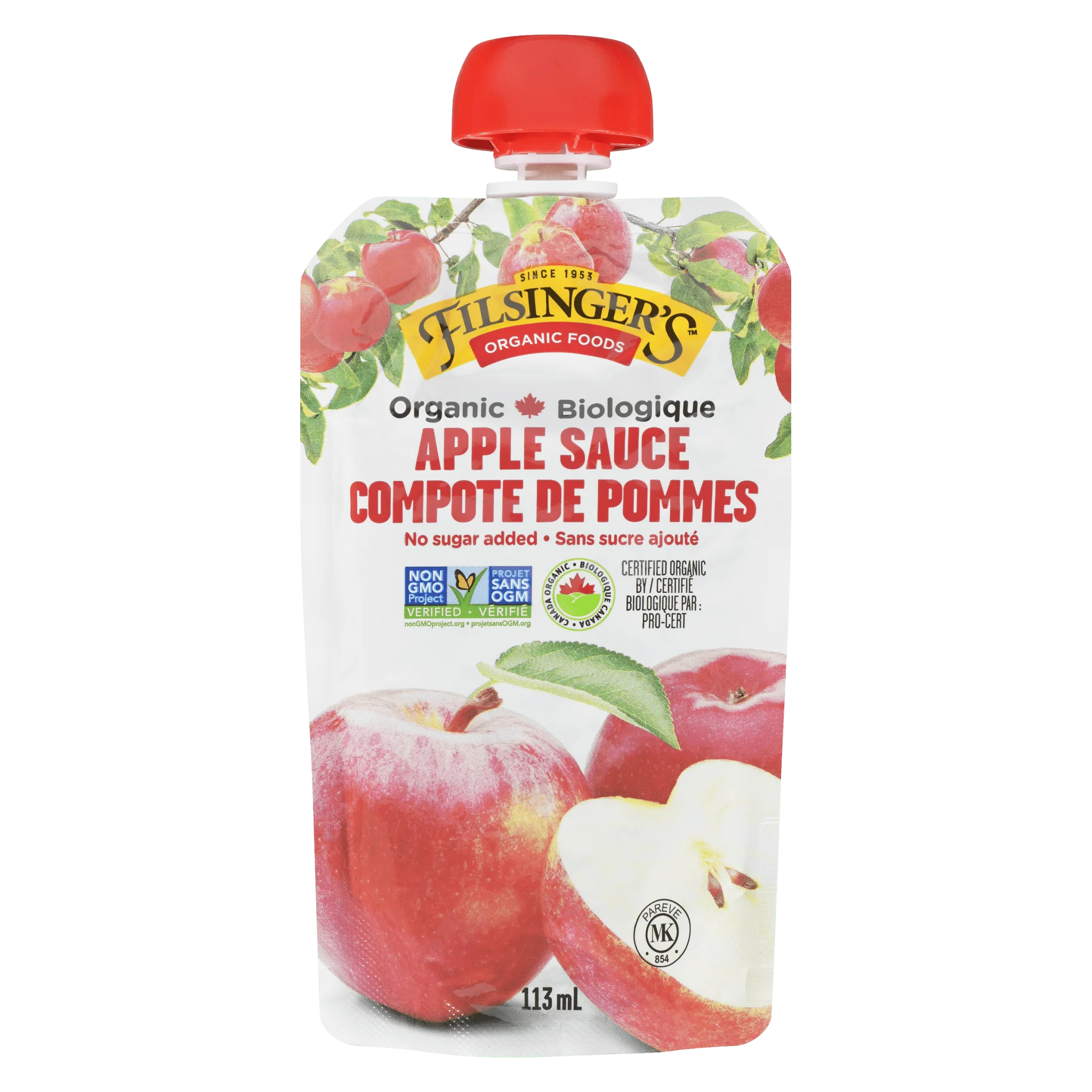 Filsinger's Apple Sauce Pouch 113mL