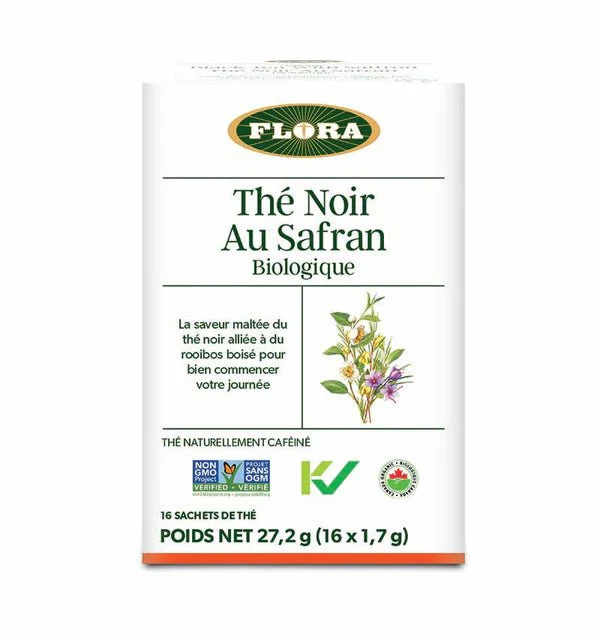 Flora Black Tea with Saffron 16 Tea Bags - Image 2