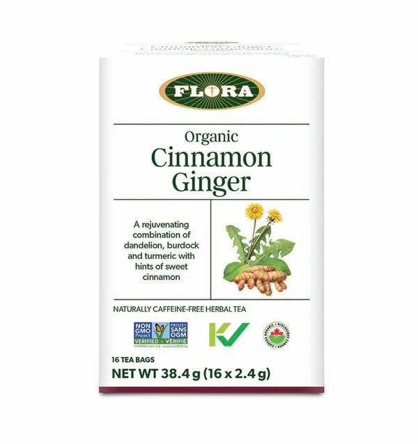 Flora Cinnamon Ginger Tea 16 Tea Bags