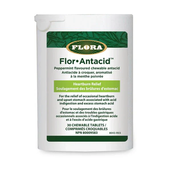 Flora Flor•Antacid™ | Heartburn Relief 30 Chewable Tablets