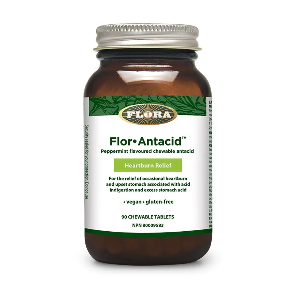 Flora Flor•Antacid™ | Heartburn Relief 90 Chewable Tablets