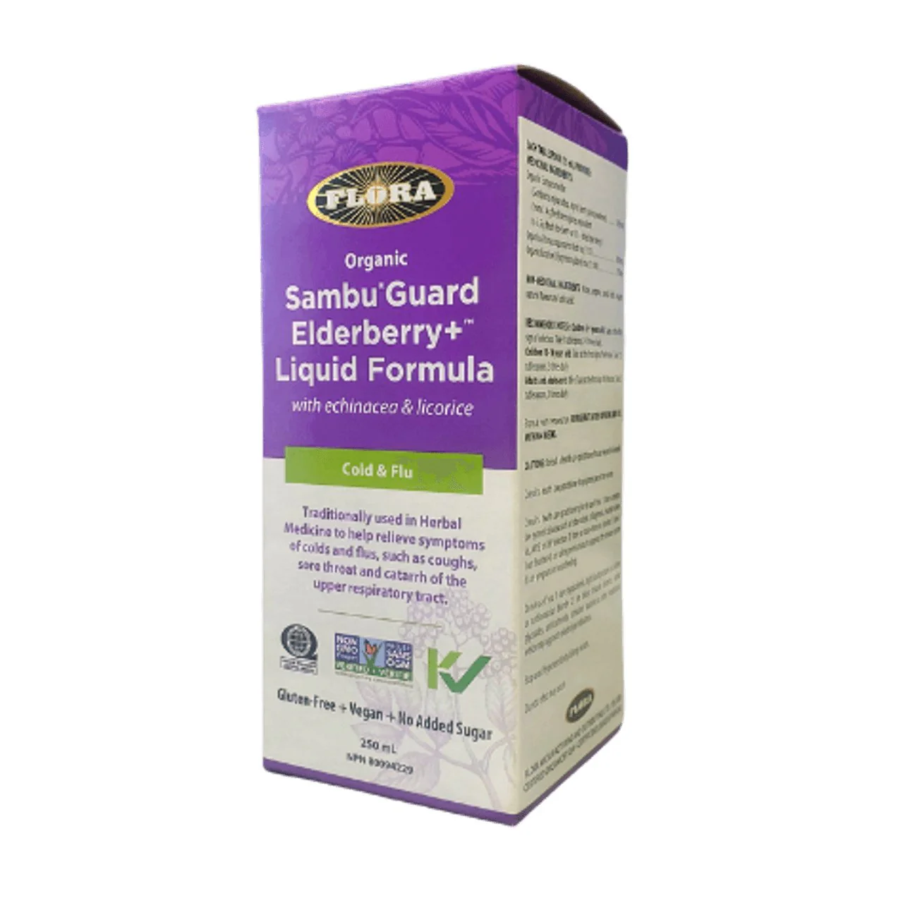 Flora Organic Sambu Guard Elderberry+ Liquid Formula 250mL