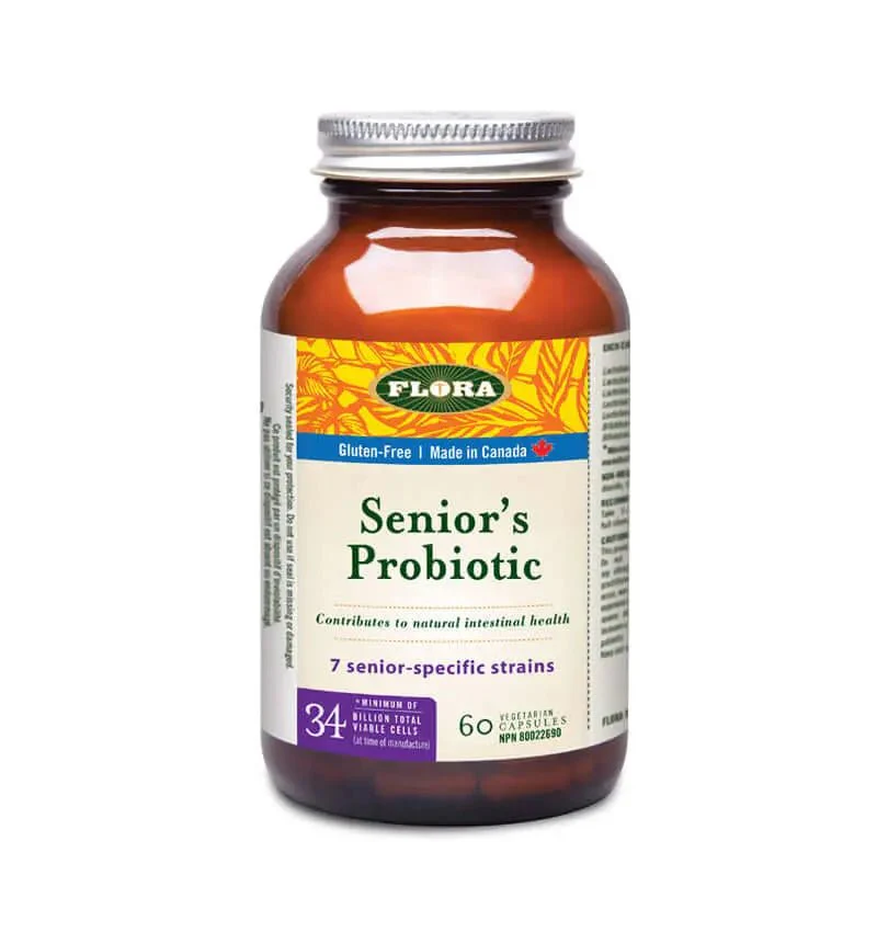 Flora Senior's Probiotic 60 Capsules