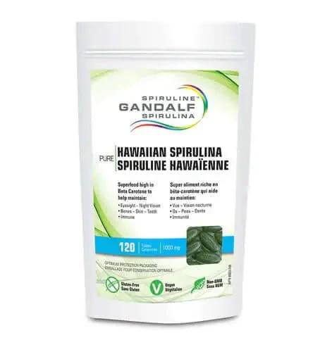 Gandalf Hawaiian Spirulina 1,000mg 120 Tablets