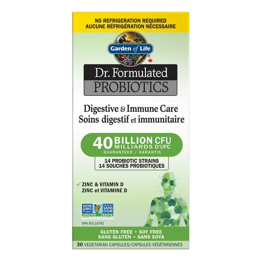 Garden Of Life Digestive & Immune Care 40 Billion 30 Veg Capsules