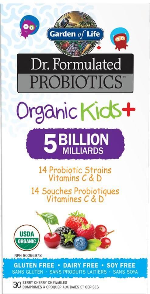Garden Of Life Dr. Formulated Probiotics Organic Kids + 30 Chewable Tablets