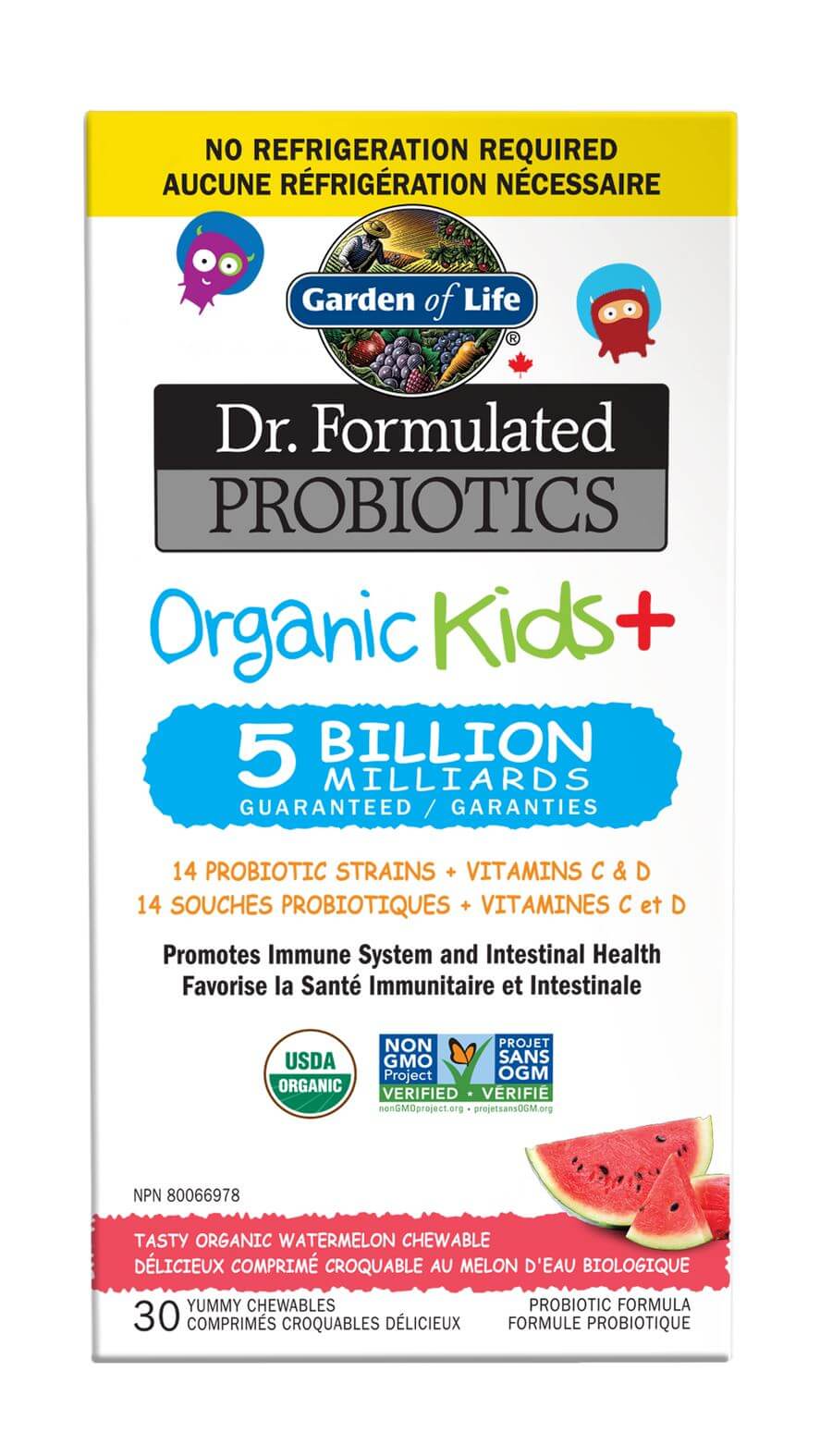 Garden Of Life Dr. Formulated Probiotics Organic Kids + 30 Chewable Tablets - Image 3