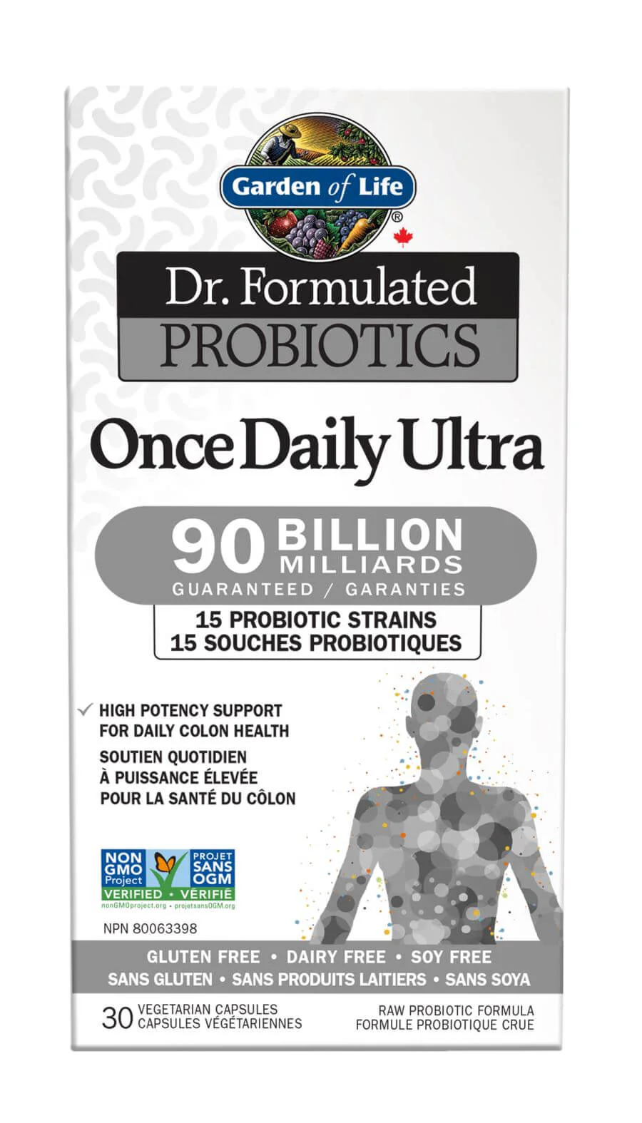 Garden Of Life Once Daily Ultra 90 Billion CFU 30 Veg Capsules