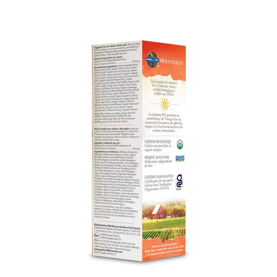 Garden Of Life Organics B-12 58mL Spray - Image 3