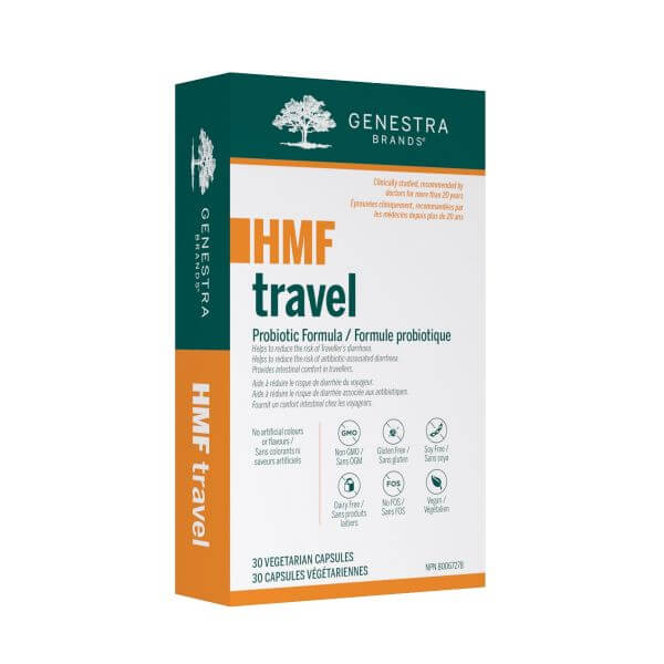 Genestra HMF Travel (Shelf-Stable) 30 Veg Capsules