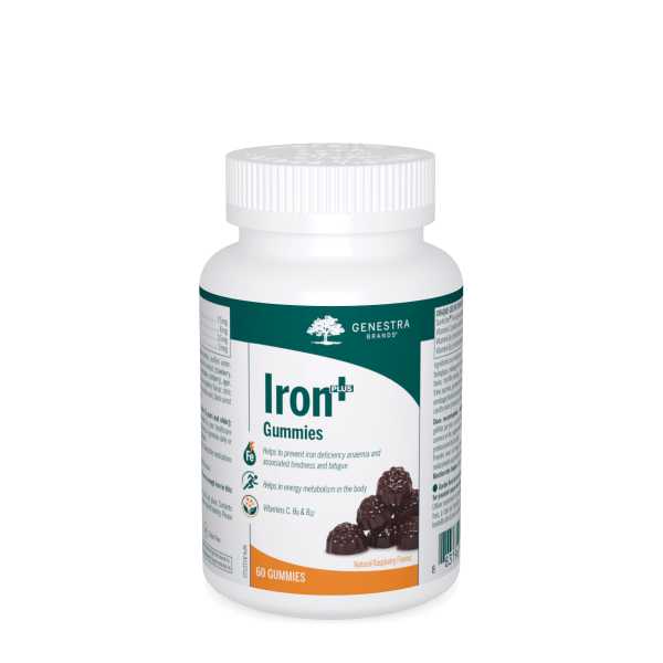 Genestra Iron Plus 60 Gummies Natural Raspberry Flavour
