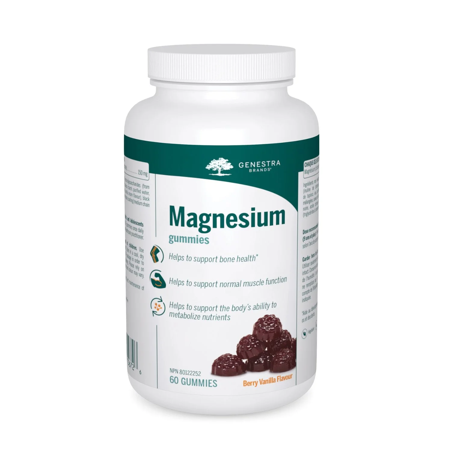 Genestra Magnesium 60 Gummies Berry Vanilla Flavour