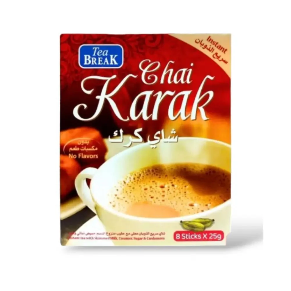Tea Break Karak Tea – 8 Sticks x 25 Grams (Instant)