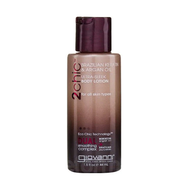 Giovanni 2Chic Ultra-Sleek Body Lotion Brazilian Keratin & Argan Oil 44mL