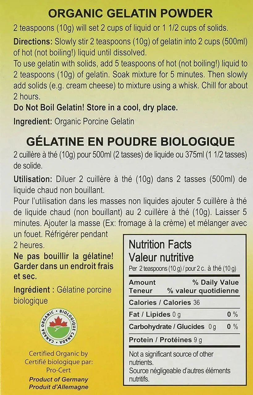 Go-Bio! Organic Gelatin Powder 150 Grams - Image 3