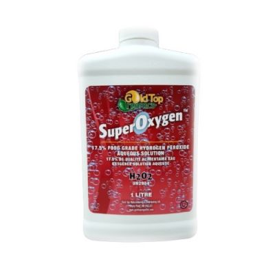 Gold Top Organics Super Oxygen H2O2 17.5 % 1 Litre