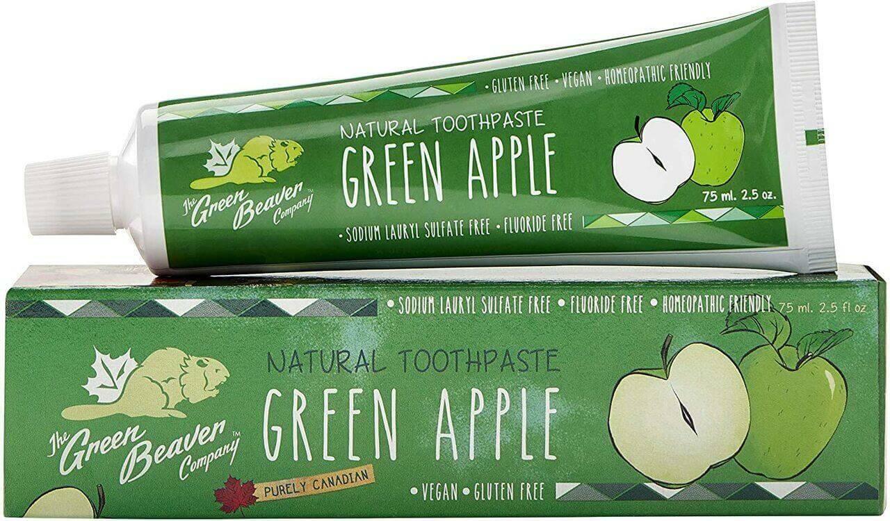 Green Beaver Fluoride free Green Apple Toothpaste 75mL