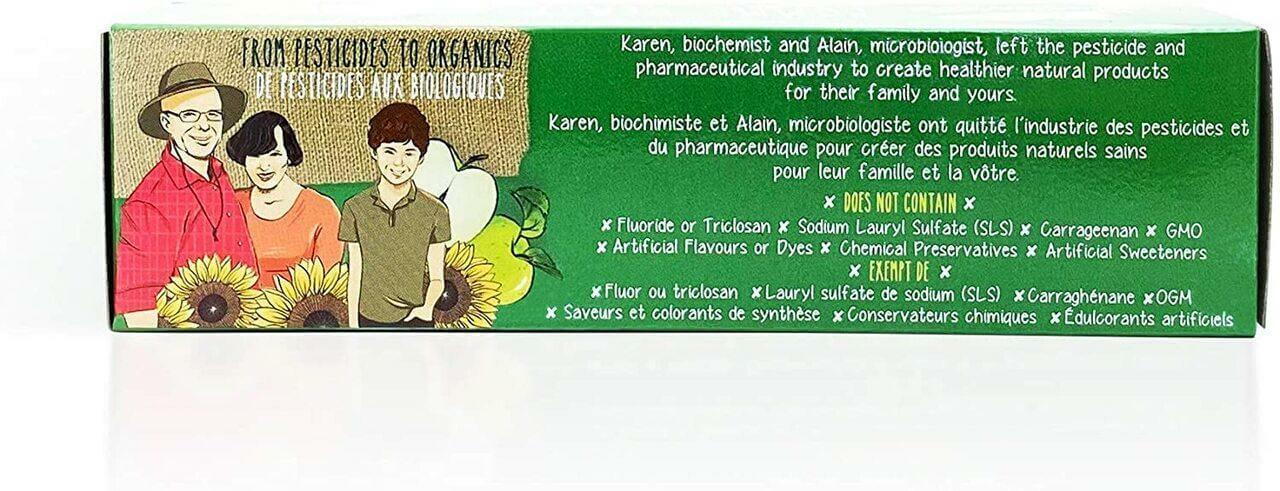 Green Beaver Fluoride free Green Apple Toothpaste 75mL - Image 2