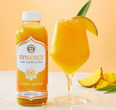 GT's Synergy Raw Kombucha 480mL, Mystic Mango - Image 2