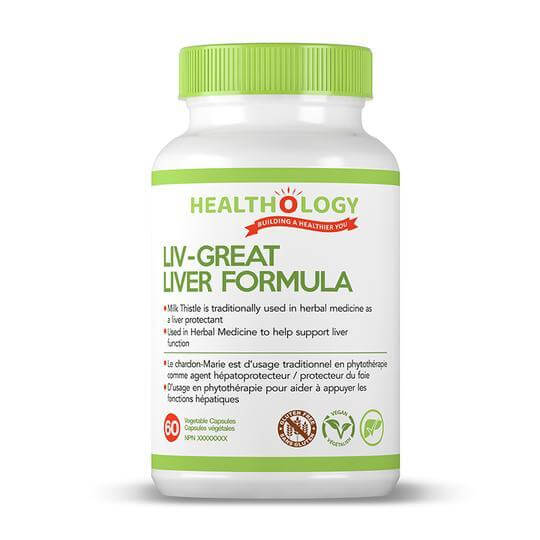 Healthology Liv-Great Liver Formula 60 Veg Capsules