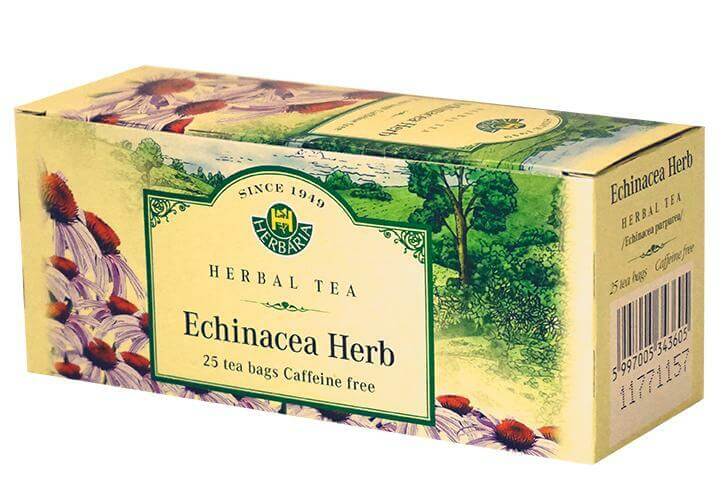 Herbaria Echinacea Tea (Echinacea Angustifolia) 25 Tea Bags - Image 2