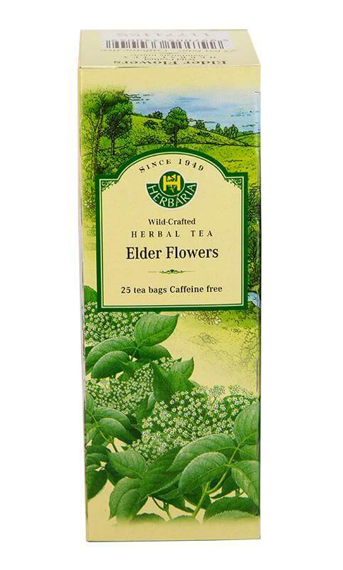 Herbaria Elder Flowers Tea (Sambucus Nigra) 25 Tea Bags