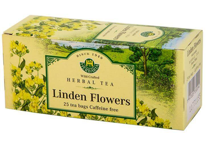 Herbaria Linden Flowers Tea (Flores Tiliae) 25 Tea Bags - Image 2