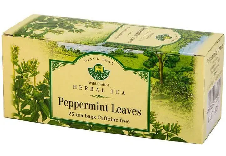 Herbaria Peppermint Tea (Mentha Piperita) 25 Tea Bags - Image 2