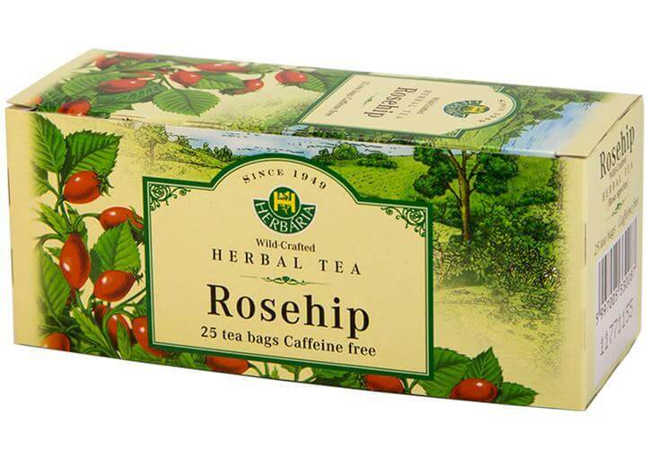 Herbaria Rosehip Tea (Rosa Species) 25 Tea Bags - Image 2
