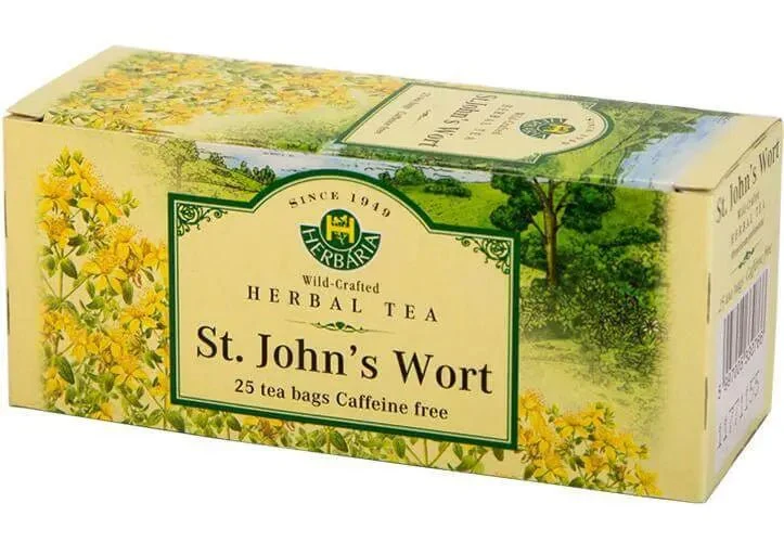 Herbaria St John’s Wort Tea (Hypericum Perforatum) 25 Tea Bags - Image 2